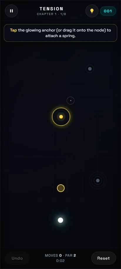 Equilibrium gameplay just after starting a round, shown on a phone screen