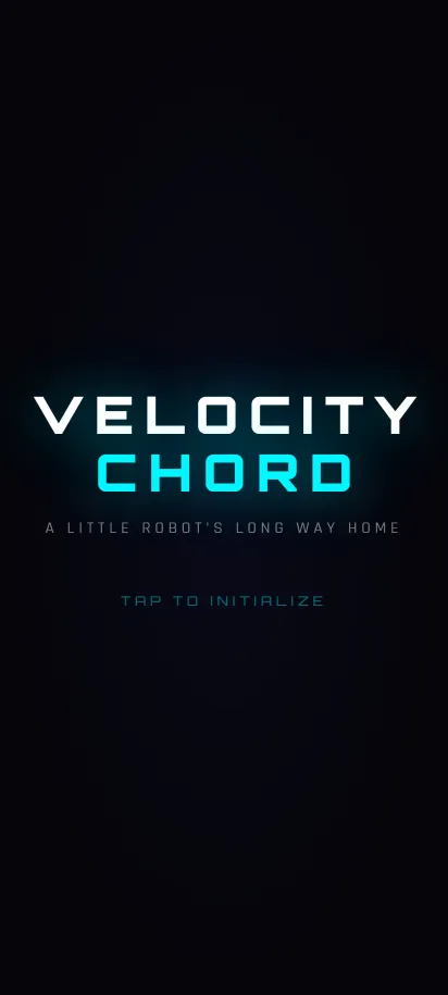 Velocity Chord title screen, shown on a phone screen